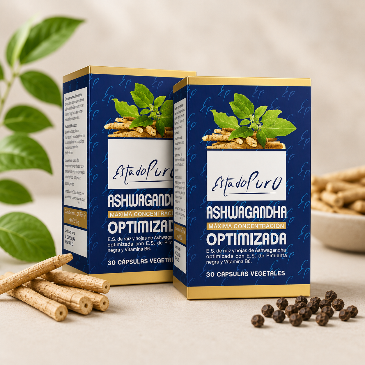 Ashwagandha Optimizada – Estado Puro | Pack 2ª Unidad 50%